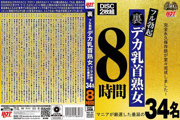 裏フル勃起デカ乳首熟女 マニアが厳選した垂涎の34名8時間